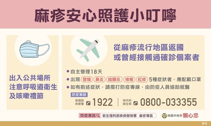 麻疹小叮嚀